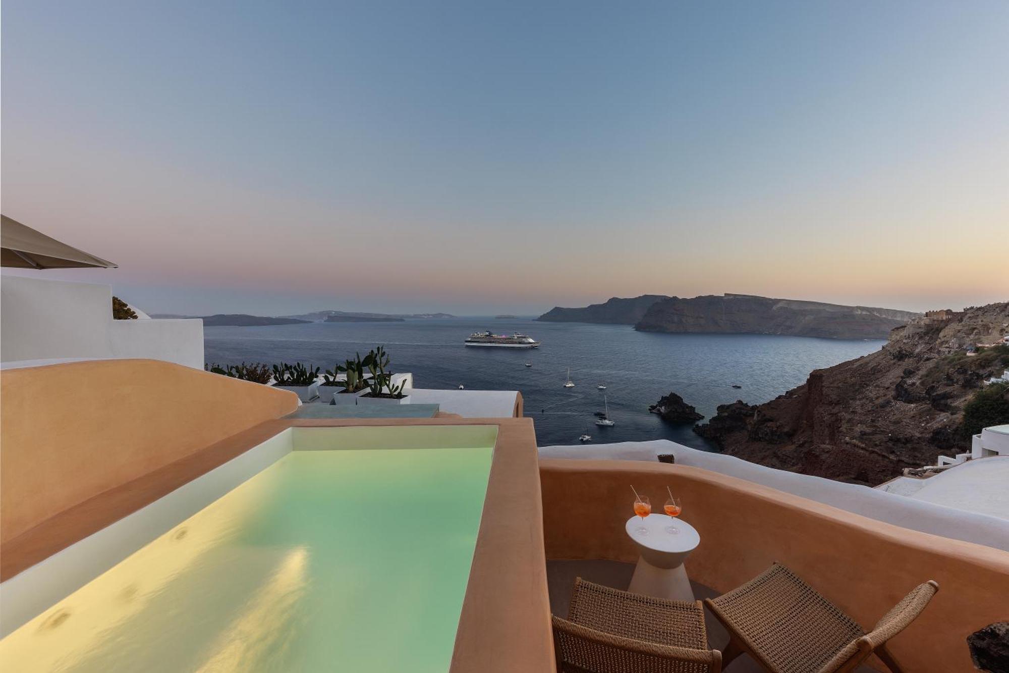 Annouso Villa With Hot Tub By Caldera Houses Oia  Exterior photo