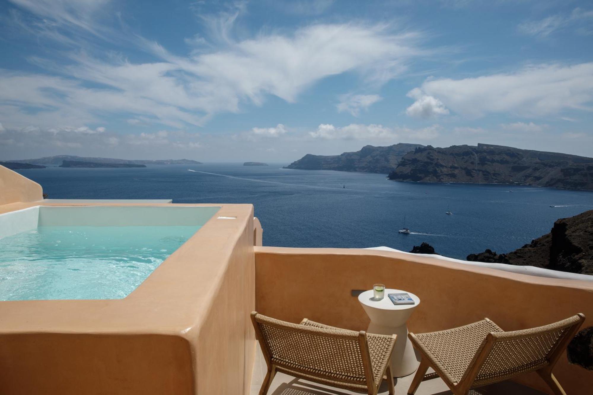 Annouso Villa With Hot Tub By Caldera Houses Oia  Exterior photo