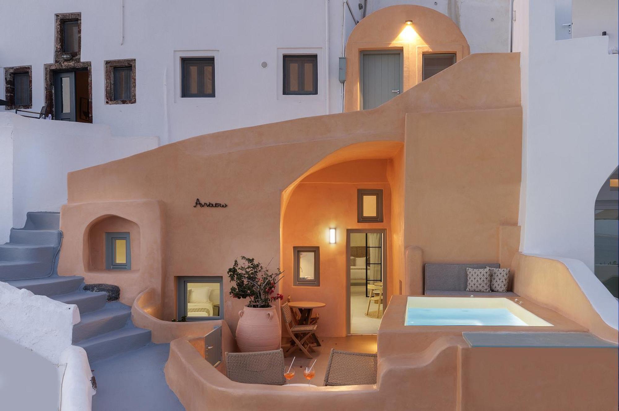Annouso Villa With Hot Tub By Caldera Houses Oia  Exterior photo