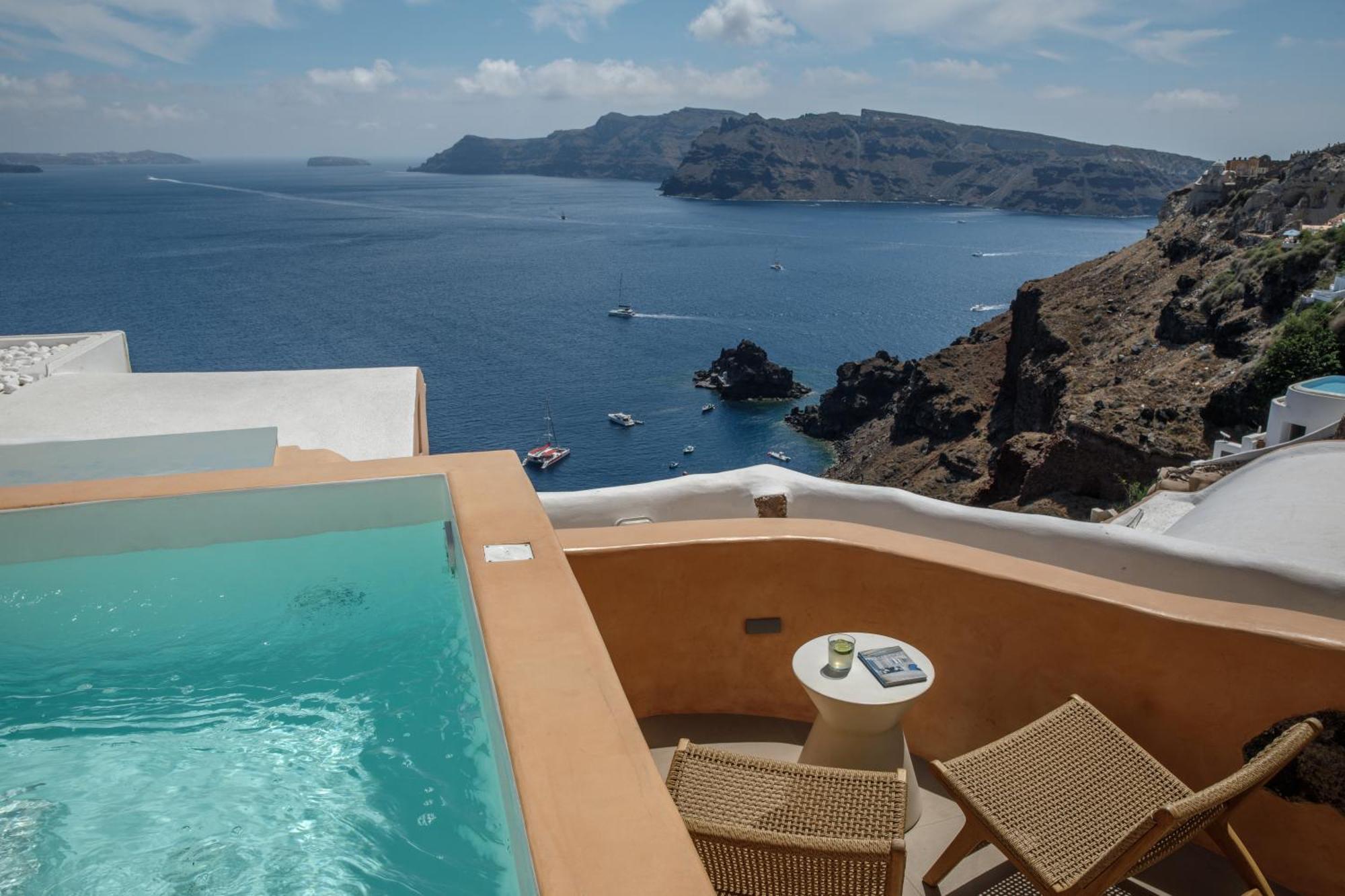 Annouso Villa With Hot Tub By Caldera Houses Oia  Exterior photo